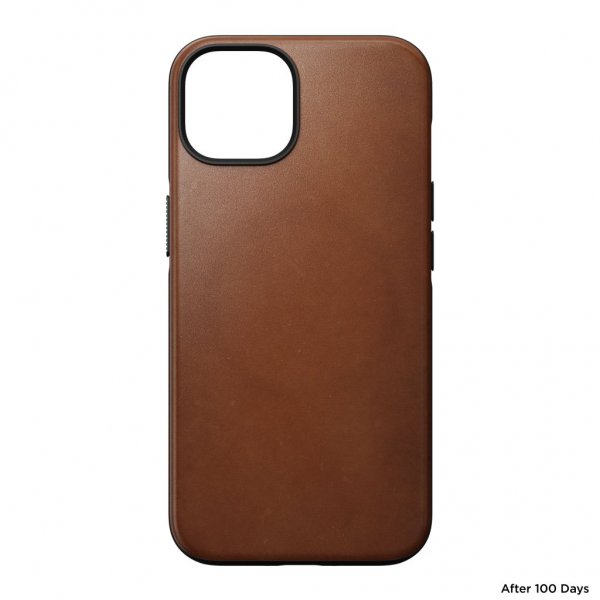 Nomad iPhone 14 Skal Modern Leather Case English Tan