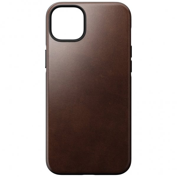Nomad iPhone 14 Plus Skal Modern Leather Case Horween Rustic Brown