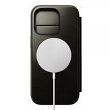 Nomad iPhone 16 Pro Fodral Modern Leather Folio Horween Green Chrome