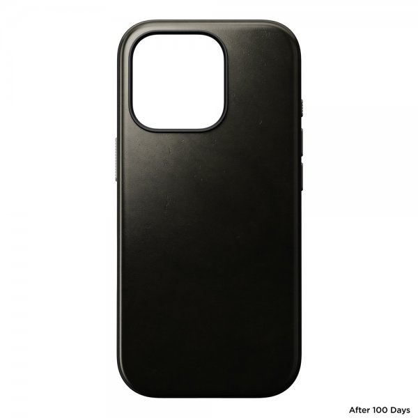 Nomad iPhone 16 Pro Skal Modern Leather Case Horween Green Chrome