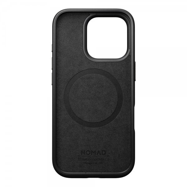 Nomad iPhone 16 Pro Skal Modern Leather Case Horween Green Chrome