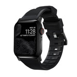 Nomad Apple Watch 38/40/41/42mm Armband Rugged Band Black Hardware Svart