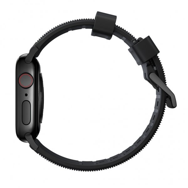 Nomad Apple Watch 38/40/41/42mm Armband Rugged Band Black Hardware Svart