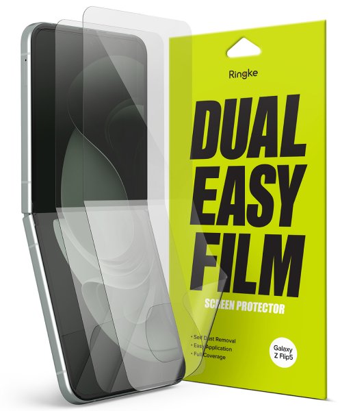 Ringke Samsung Galaxy Z Flip 5 Skärmskydd Dual Easy Film 2-pack