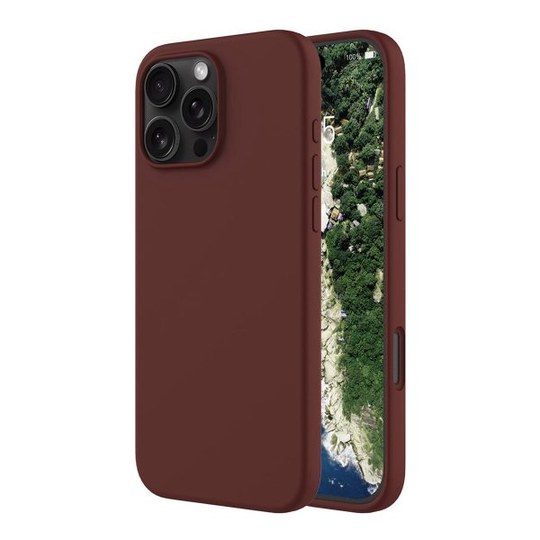 Rvelon iPhone 16 Pro Max Skal Silikon MagSafe Brun