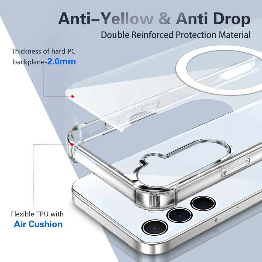 Samsung Galaxy S25 FE/S26 FE Skal MagSafe Transparent