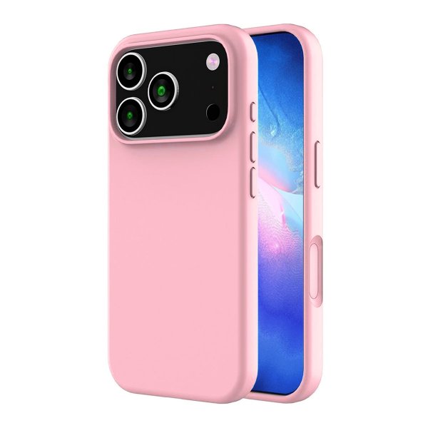 Rvelon iPhone 17 Pro Skal Silikon MagSafe Rosa