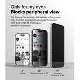 Ringke iPhone 16 Pro Skärmskydd Easy Slide Privacy 2-pack