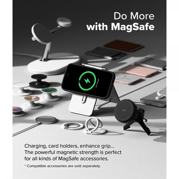 Ringke iPhone 16 Skal Silicone Magnetic Svart