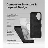 Ringke iPhone 16 Skal Silicone Magnetic Svart