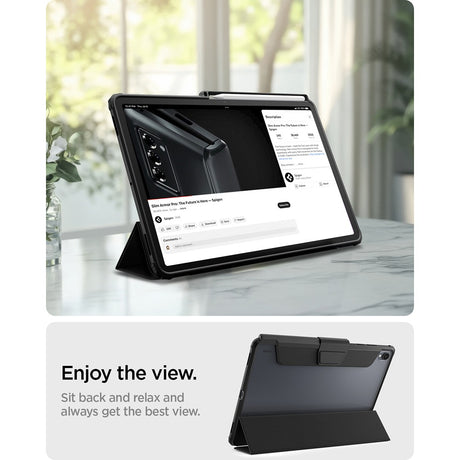 Spigen Samsung Galaxy Tab S12 Plus Fodral Ultra Hybrid Svart