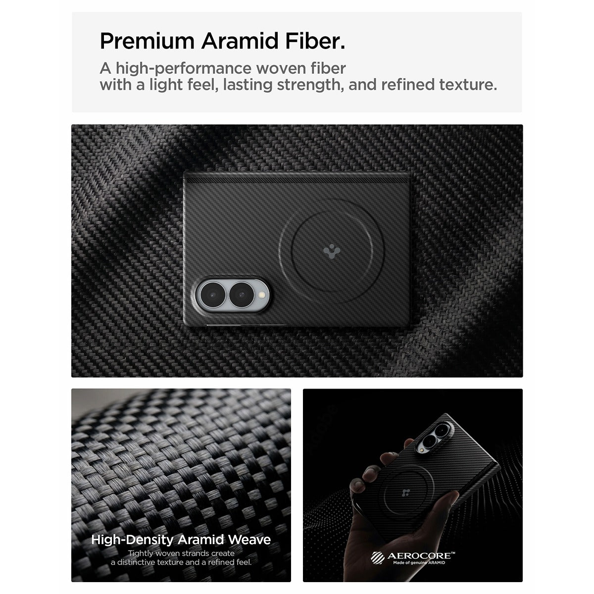 Spigen Samsung Galaxy Z Fold 8 Skal Air Skin Aramid MagFit Svart