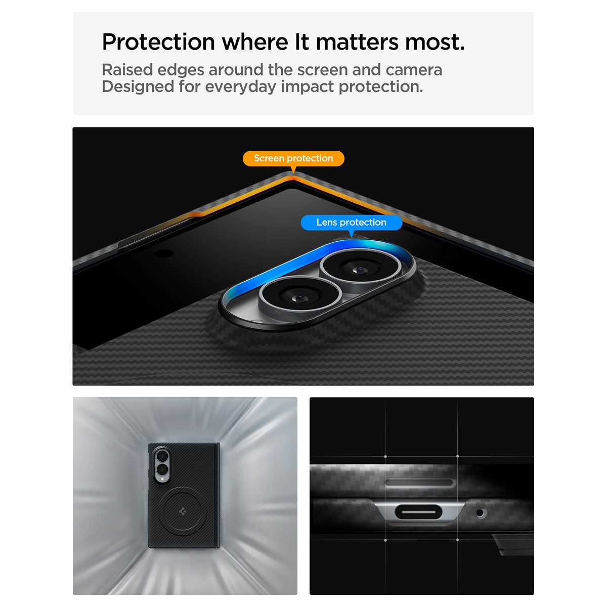 Spigen Samsung Galaxy Z Fold 8 Skal Air Skin Aramid MagFit Svart