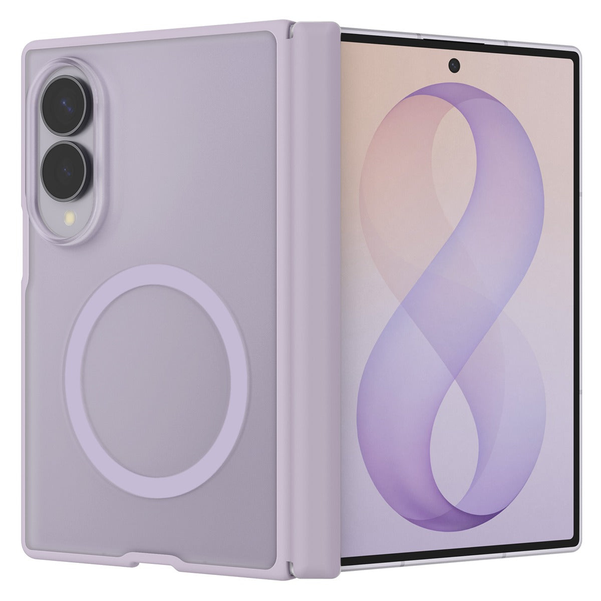 Spigen Samsung Galaxy Z Fold 8 Skal Air Skin Zero MagFit Frost Lavender