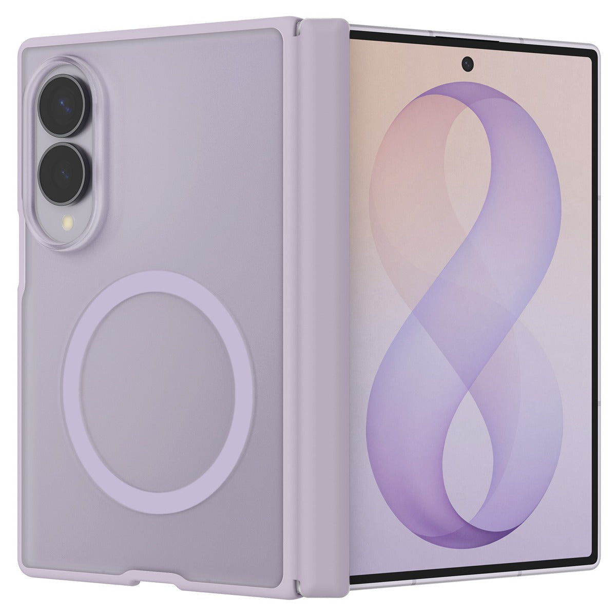 Spigen Samsung Galaxy Z Fold 8 Skal Air Skin Zero MagFit Frost Lavender