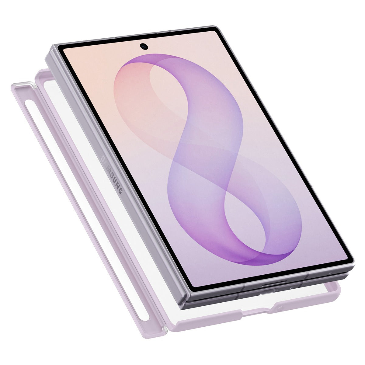 Spigen Samsung Galaxy Z Fold 8 Skal Air Skin Zero MagFit Frost Lavender