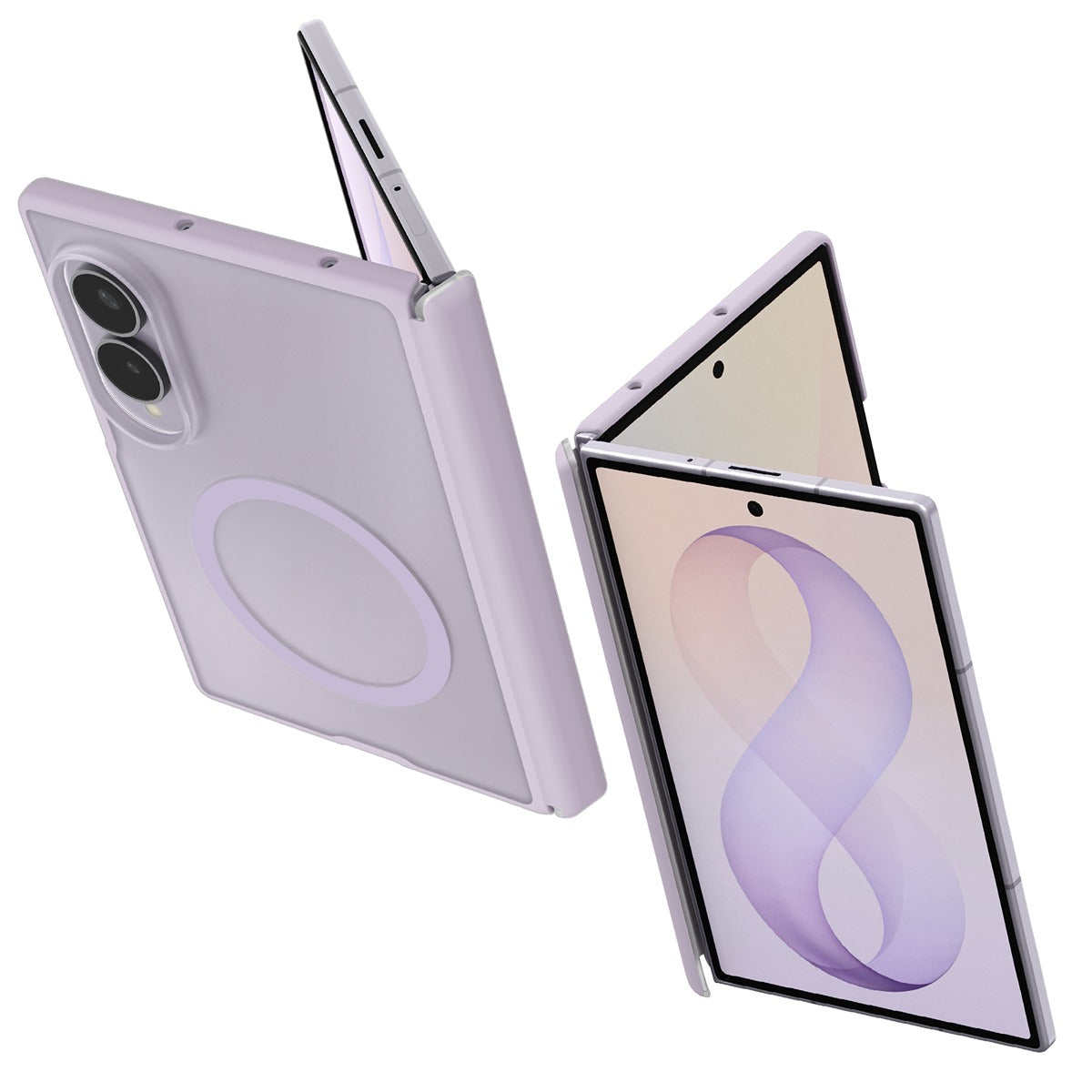 Spigen Samsung Galaxy Z Fold 8 Skal Air Skin Zero MagFit Frost Lavender
