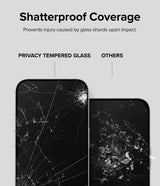 Ringke iPhone 15 Pro Max Skärmskydd Privacy Tempered Glass Installation Jig