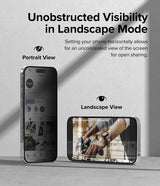 Ringke iPhone 15 Pro Skärmskydd Privacy Tempered Glass Installation Jig