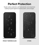 Ringke iPhone 15 Pro Skärmskydd Privacy Tempered Glass Installation Jig