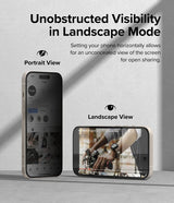Ringke iPhone 15 Plus Skärmskydd Privacy Tempered Glass Installation Jig