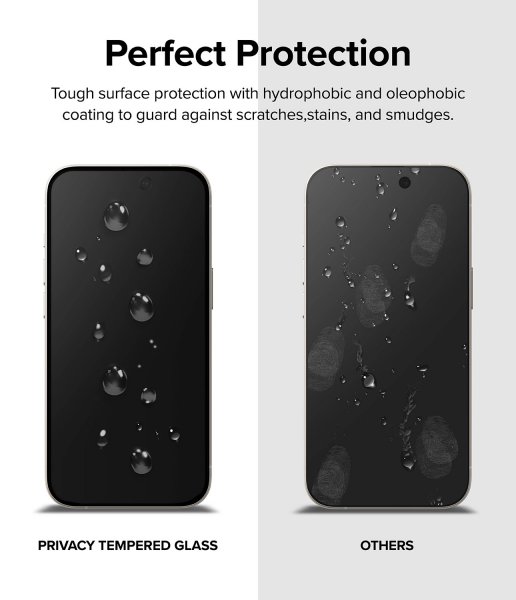 Ringke iPhone 15 Plus Skärmskydd Privacy Tempered Glass Installation Jig