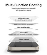 Ringke iPhone 15 Skärmskydd Privacy Tempered Glass Installation Jig