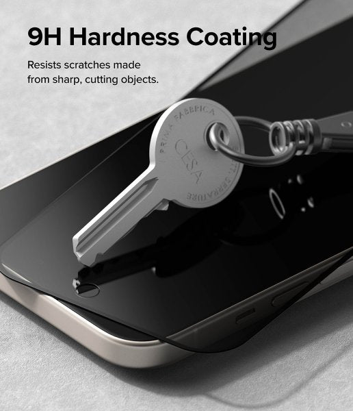 Ringke iPhone 15 Skärmskydd Privacy Tempered Glass Installation Jig