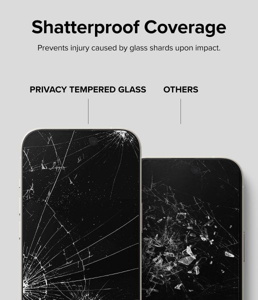 Ringke iPhone 15 Skärmskydd Privacy Tempered Glass Installation Jig
