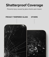 Ringke iPhone 15 Skärmskydd Privacy Tempered Glass Installation Jig