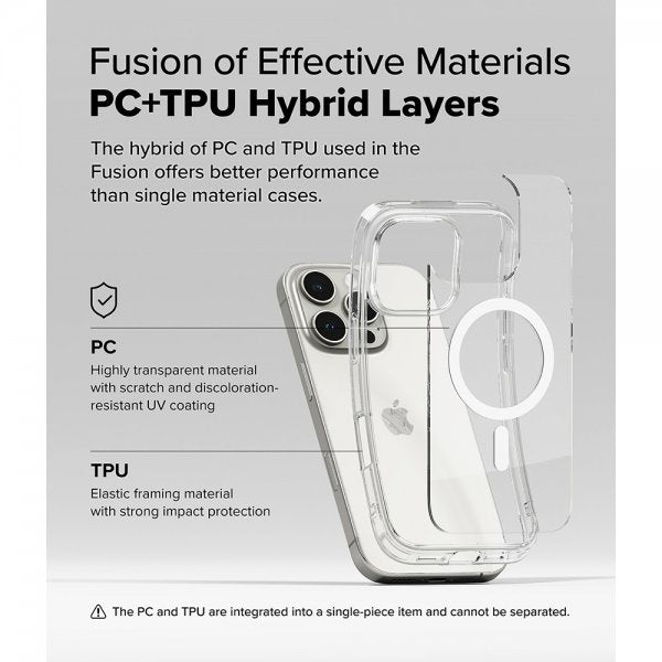 Ringke iPhone 16 Pro Max Skal Fusion Magnetic Transparent