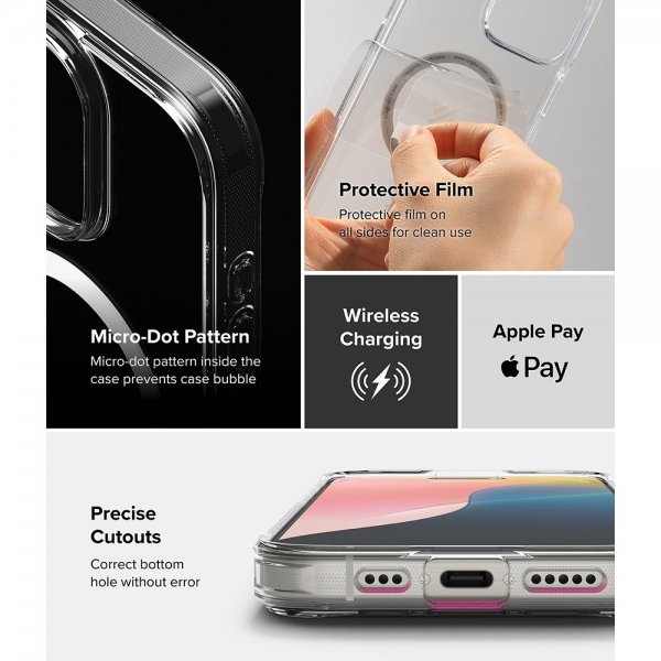 Ringke iPhone 16 Pro Max Skal Fusion Magnetic Transparent