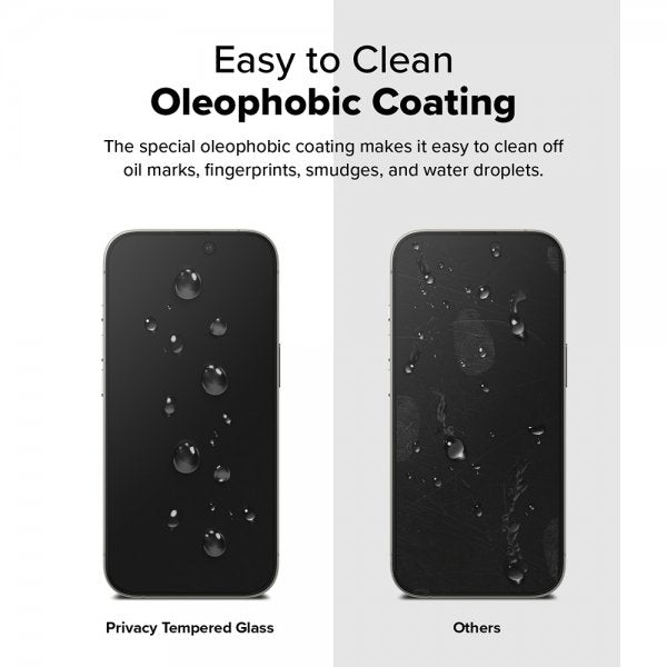 Ringke iPhone 16 Pro Max Skärmskydd Easy Slide Privacy 2-pack