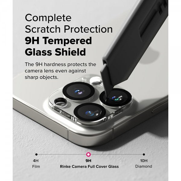 Ringke iPhone 16 Pro/16 Pro Max Kameraskydd Camera Protector Glass 2-pack
