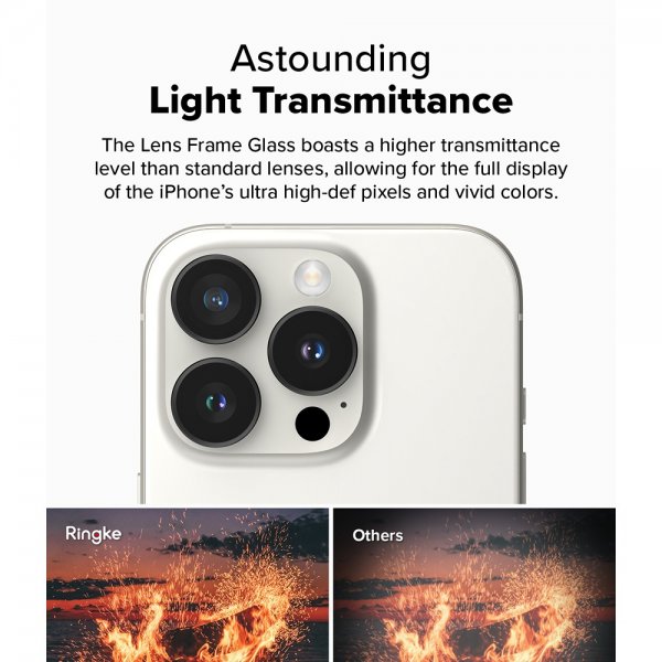 Ringke iPhone 16 Pro/iPhone 16 Pro Max Kameraskydd Camera Lens Frame 2-pack