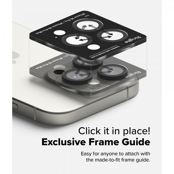 Ringke iPhone 16 Pro/iPhone 16 Pro Max Kameraskydd Camera Lens Frame 2-pack
