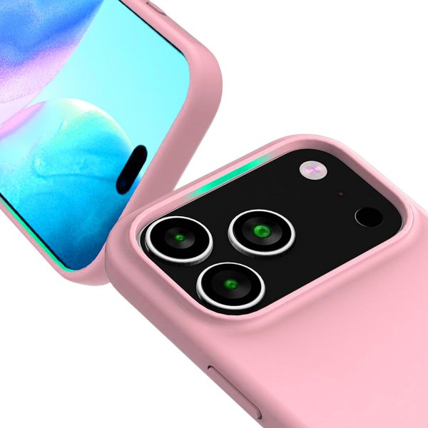 Rvelon iPhone 17 Pro Skal Silikon MagSafe Rosa
