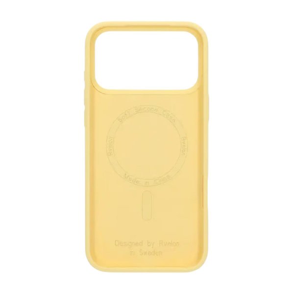 Rvelon iPhone 17 Pro Max Skal Silikon MagSafe Gul