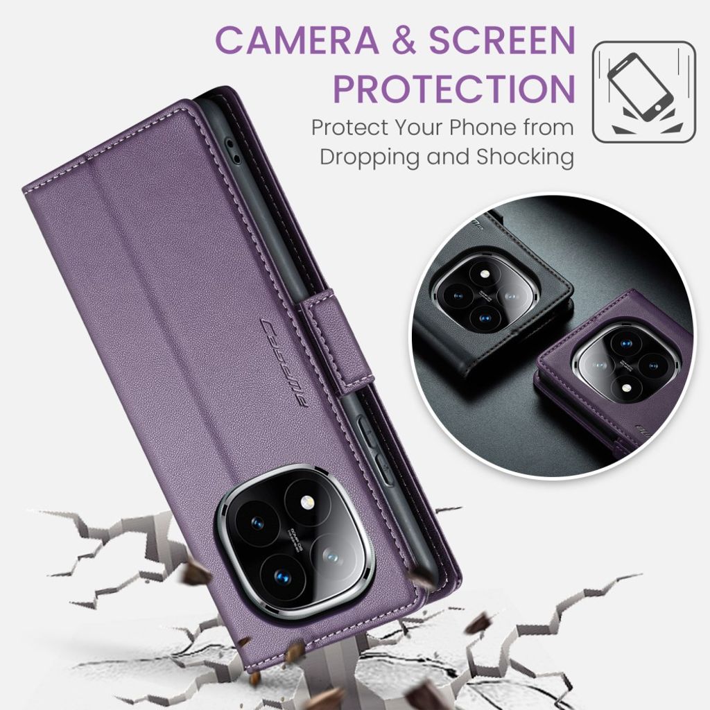 CaseMe Xiaomi Redmi Note 14 Pro 5G/14 Pro Plus 5G Fodral 023 Series Lila