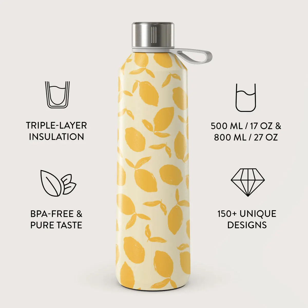 Burga Flaska Termos 800 ml Lemon Tart
