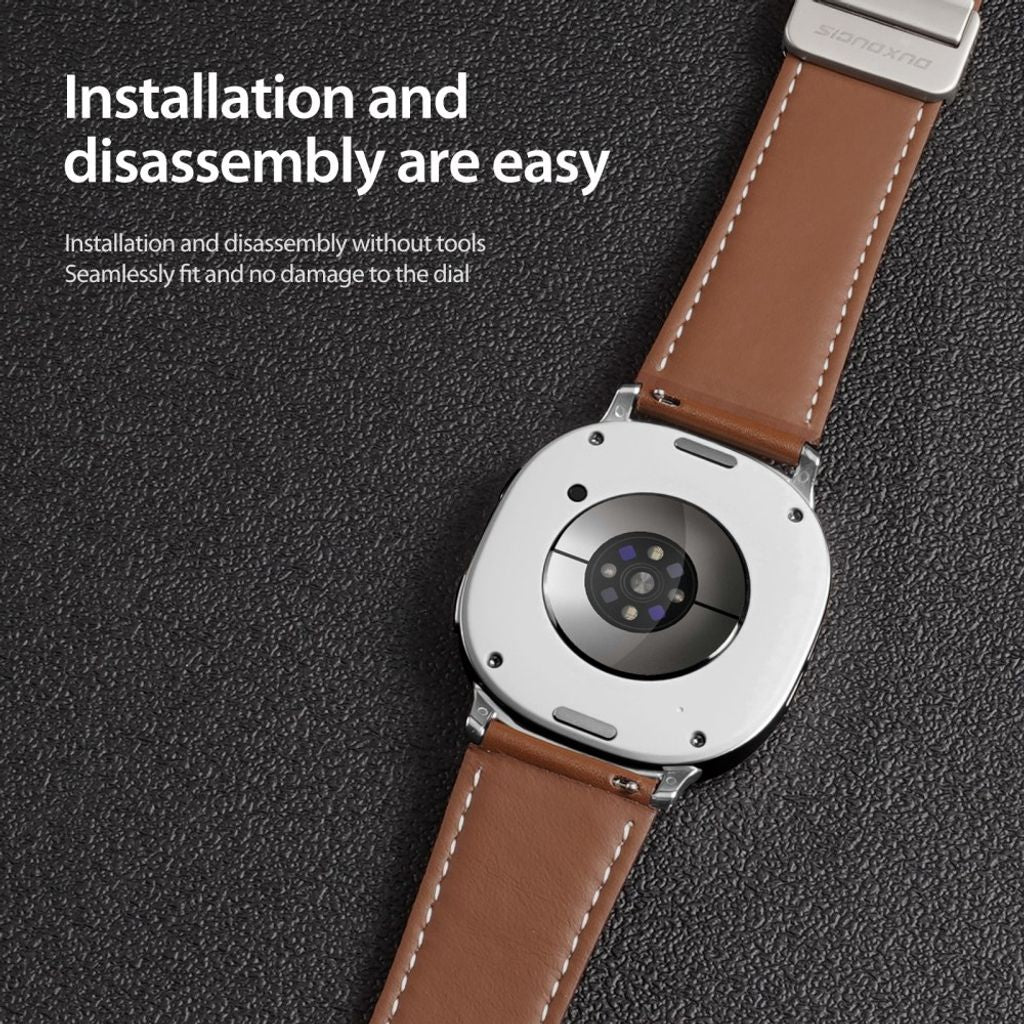 Dux Ducis Samsung Galaxy Watch 8/9 40/44mm/8 Classic 46mm Armband YA Series Brun