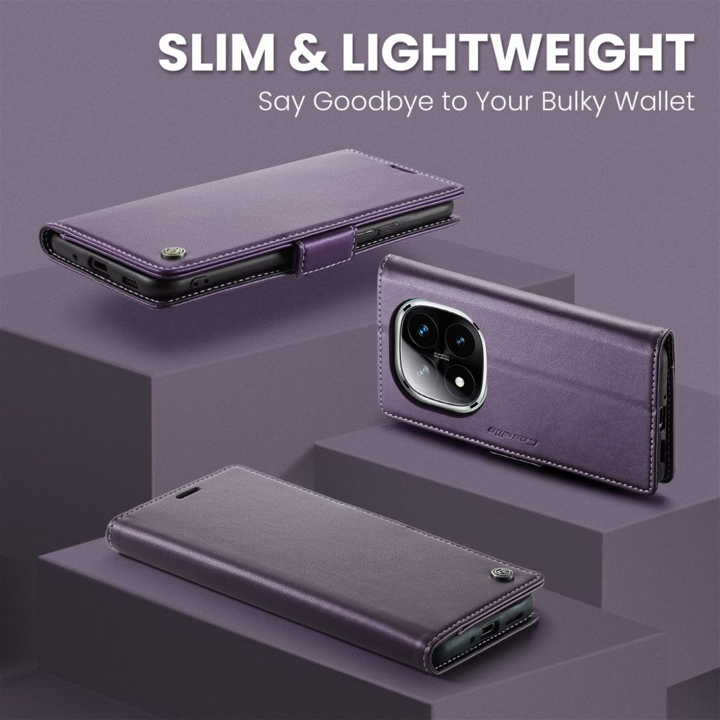 CaseMe Xiaomi Redmi Note 14 Pro 5G/14 Pro Plus 5G Fodral 023 Series Lila