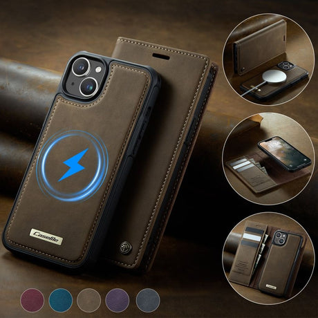 CaseMe iPhone 13 Fodral C49 Series Brun