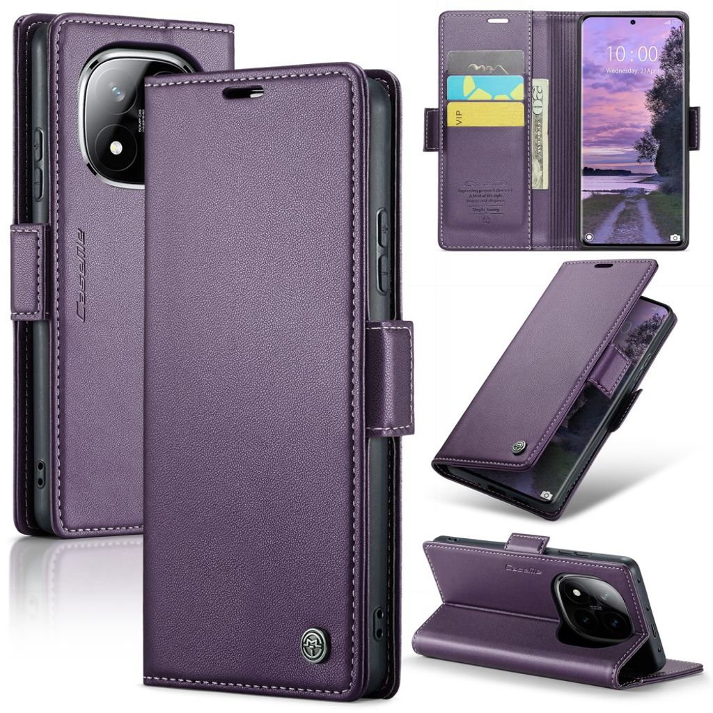 CaseMe Xiaomi Redmi Note 14 Pro 5G/14 Pro Plus 5G Fodral 023 Series Lila