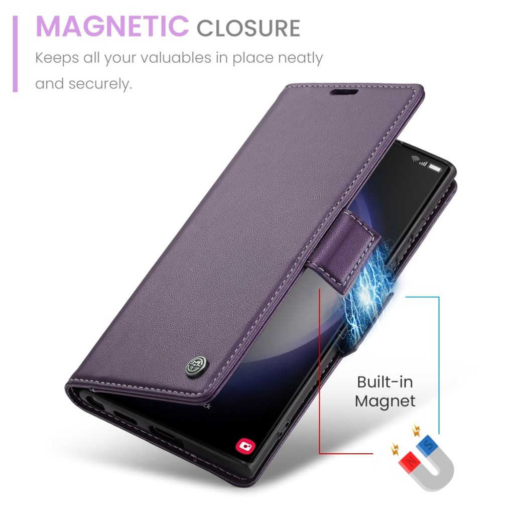 CaseMe Samsung Galaxy S24 Ultra Fodral 023 Series Lila