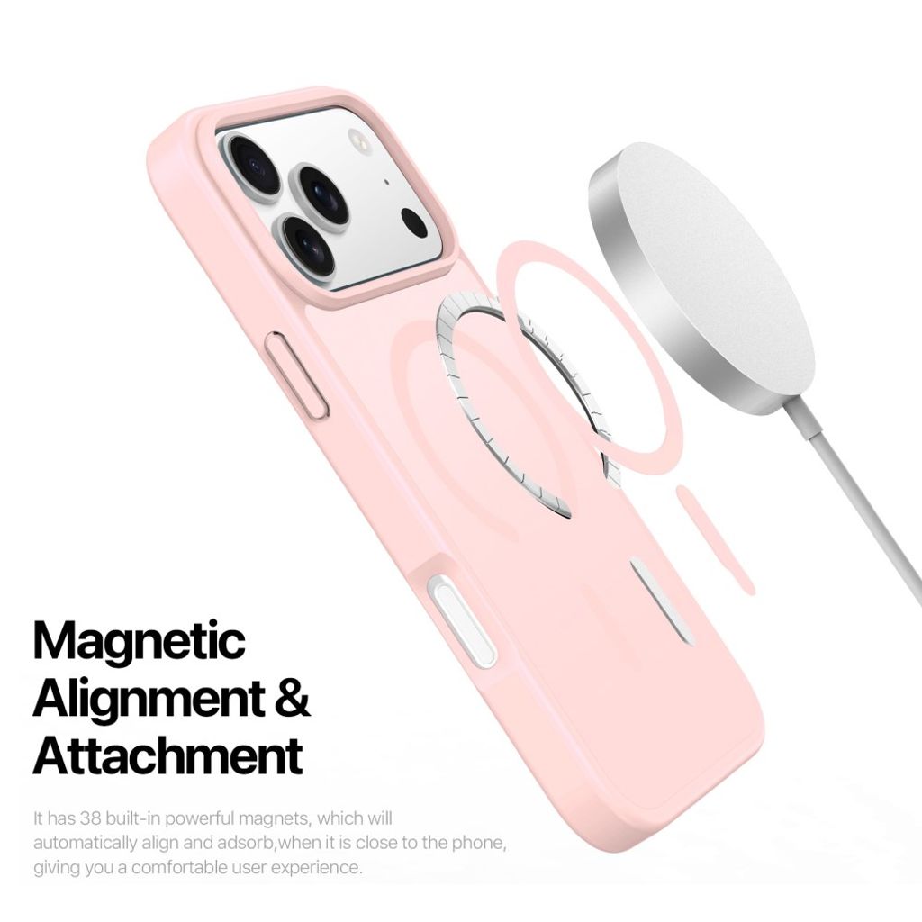 Dux Ducis iPhone 17 Pro/iPhone 18 Pro Skal Yind Series MagSafe Rosa