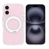 iPhone 16 Skal Roterbart MagSafe Stativ Transparent