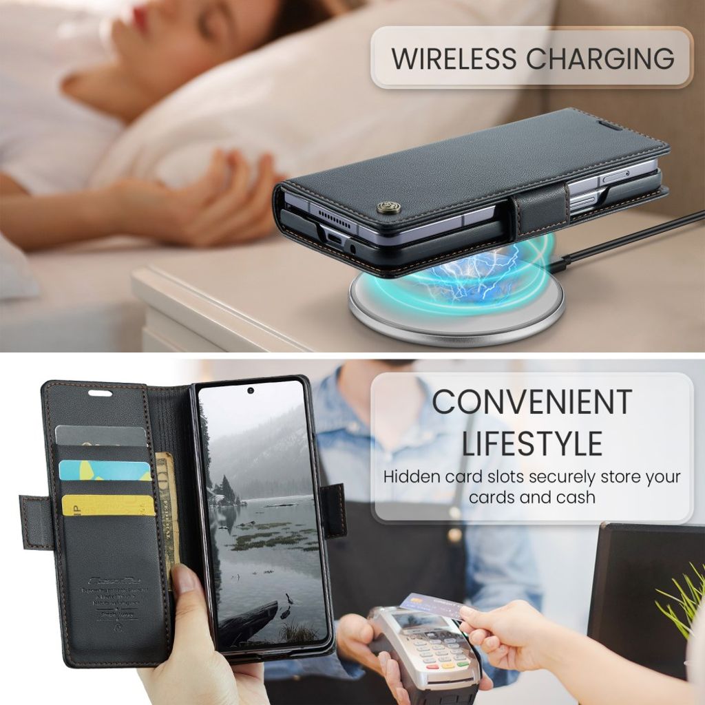 CaseMe Samsung Galaxy Z Fold 7 Fodral 023 Series Svart