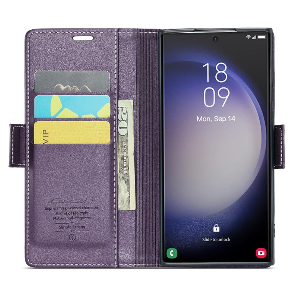 CaseMe Samsung Galaxy S24 Ultra Fodral 023 Series Lila