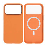 iPhone 17 Pro Skal Konstläder MagSafe Orange